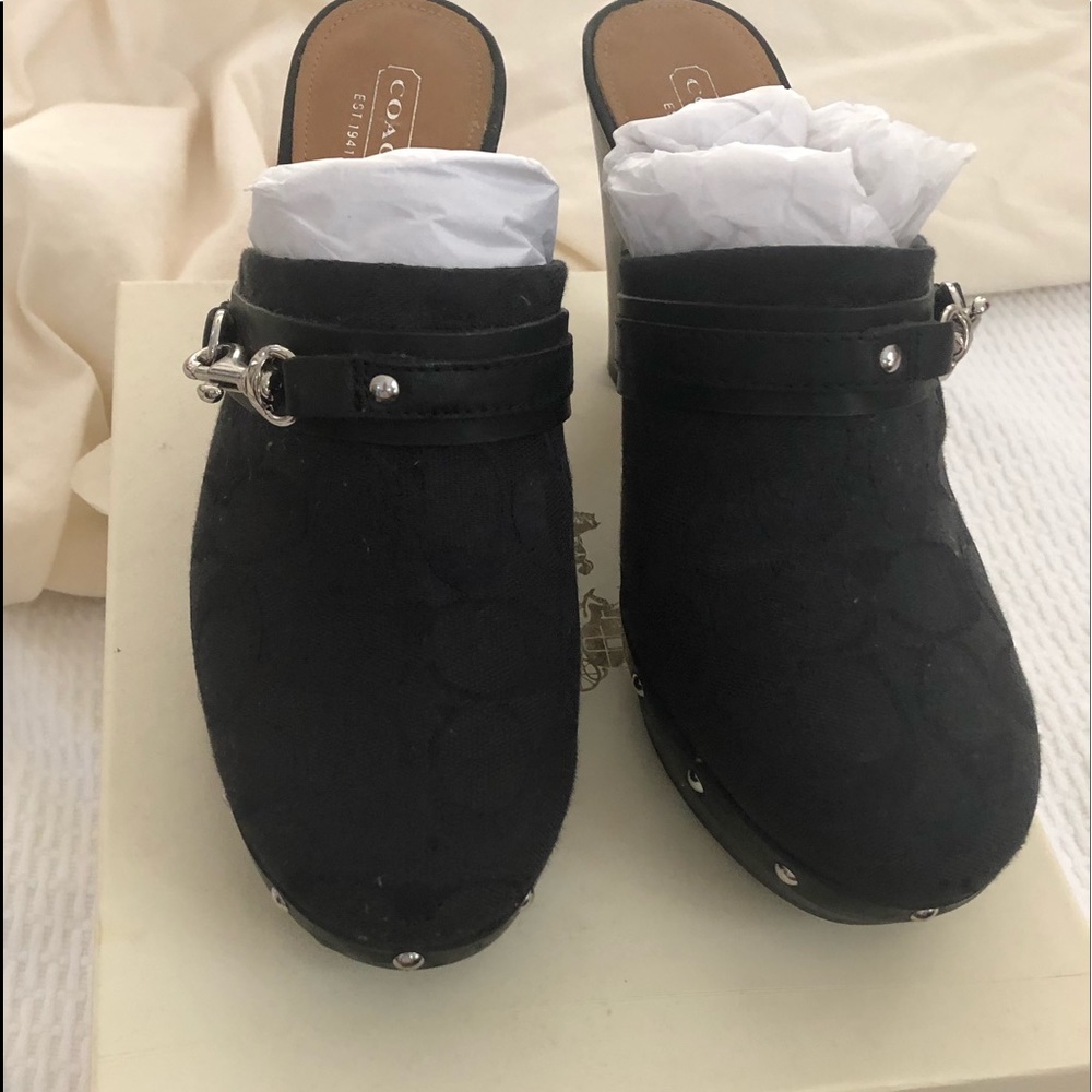 Coach 3 inch clogs